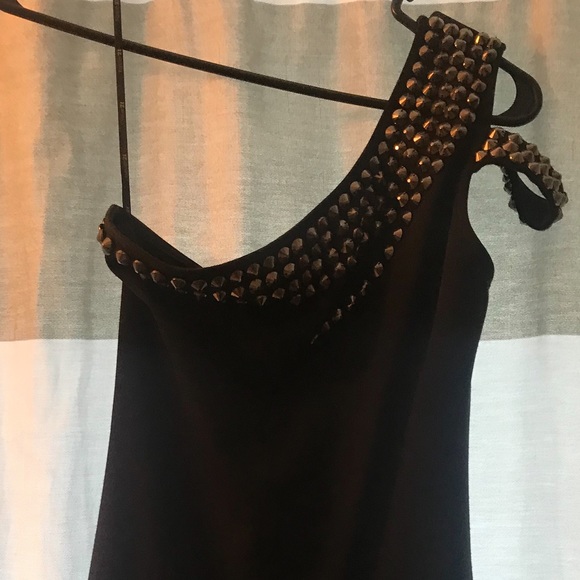 One shoulder studded body con party dress - Picture 2 of 6